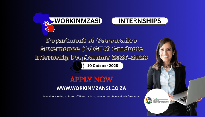 Graduate Internship Programme 2026–2028 Department of Cooperative Governance (COGTA)