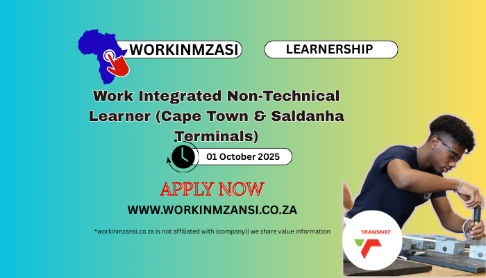 Work Integrated Non-Technical Learner (Cape Town & Saldanha Terminals)