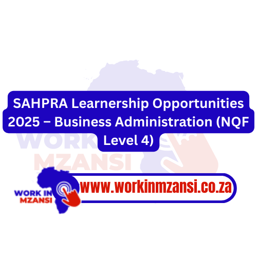 SAHPRA Learnership