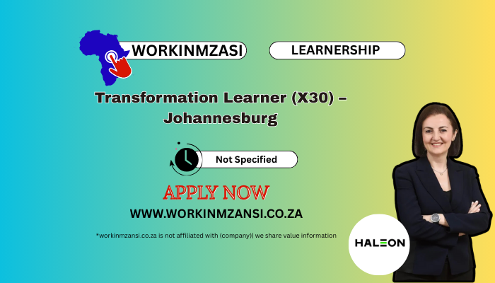 Transformation Learner (X30) – Johannesburg