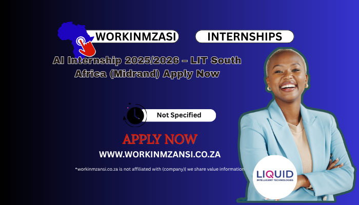 AI Internship 2025/2026 – LIT South Africa (Midrand) Apply Now