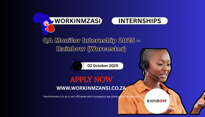 QA Monitor Internship 2025 – Rainbow (Worcester)