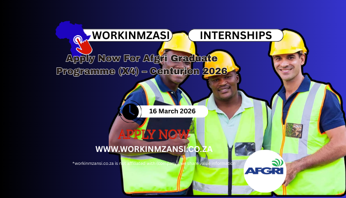 Apply Now For Afgri Graduate Programme (X4) – Centurion 2026