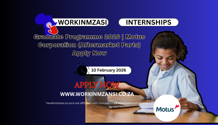 Graduate Programme 2026 | Motus Corporation (Aftermarket Parts) Apply Now