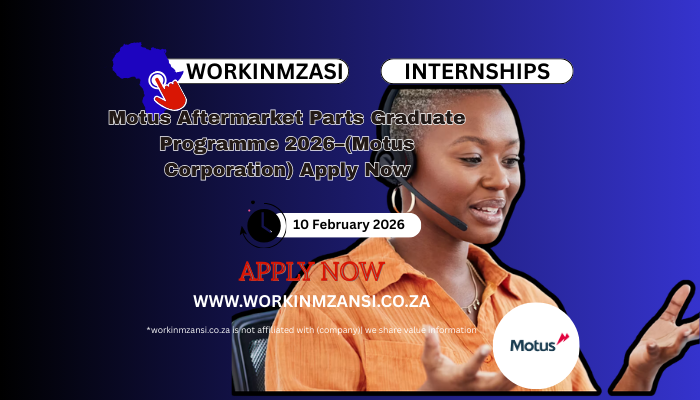 Motus Aftermarket Parts Graduate Programme 2026–(Motus Corporation) Apply Now