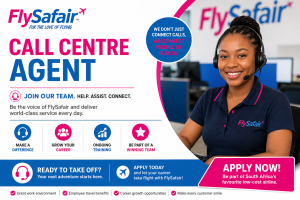 FlySafair Call Centre Agent (X6 Posts) – Johannesburg | Apply Before 12 June 2026